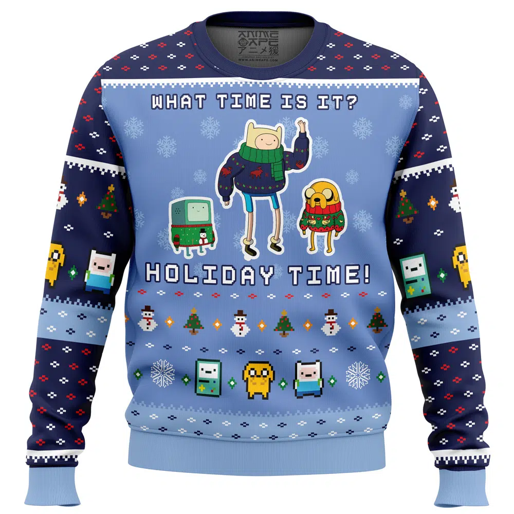 Buildercar - Adventure Time Christmas Time Ugly Christmas Sweater
