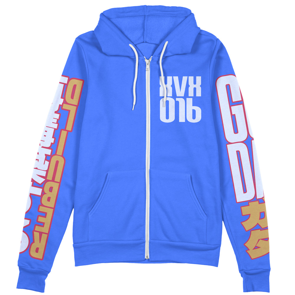 Buildercar - Aerial Gundam Witch from Mercury Streetwear Zip Hoodie Jacket - Image 2