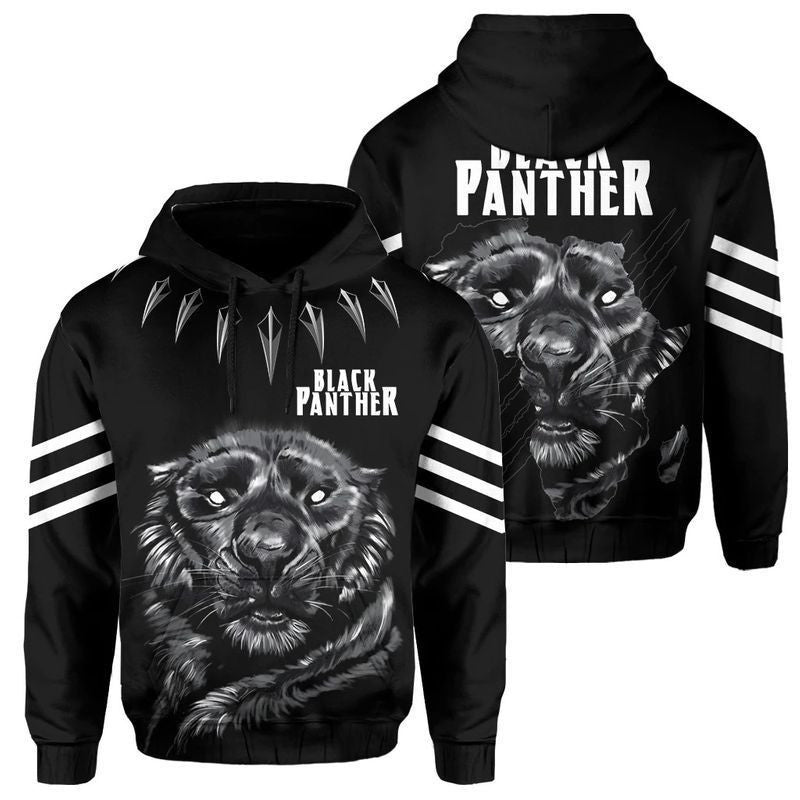 Buildercar - Africa Zone - Black Panther Party Civil War Over Print 3d Hoodie