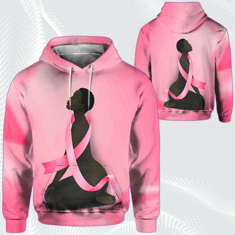 Buildercar - African American Women Fight Breast Cancer Pink Hoodie