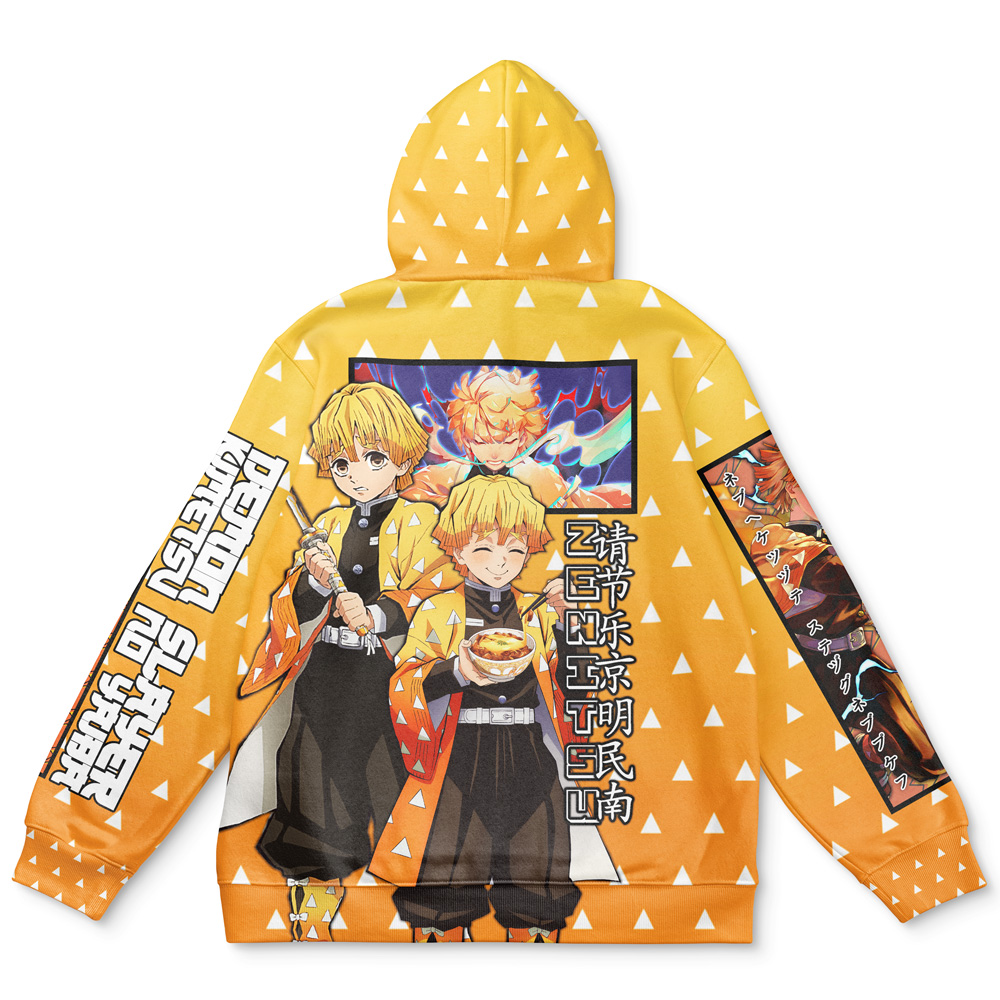 Buildercar - Agatsuma Zenitsu Haori Demon Slayer Streetwear Hoodie