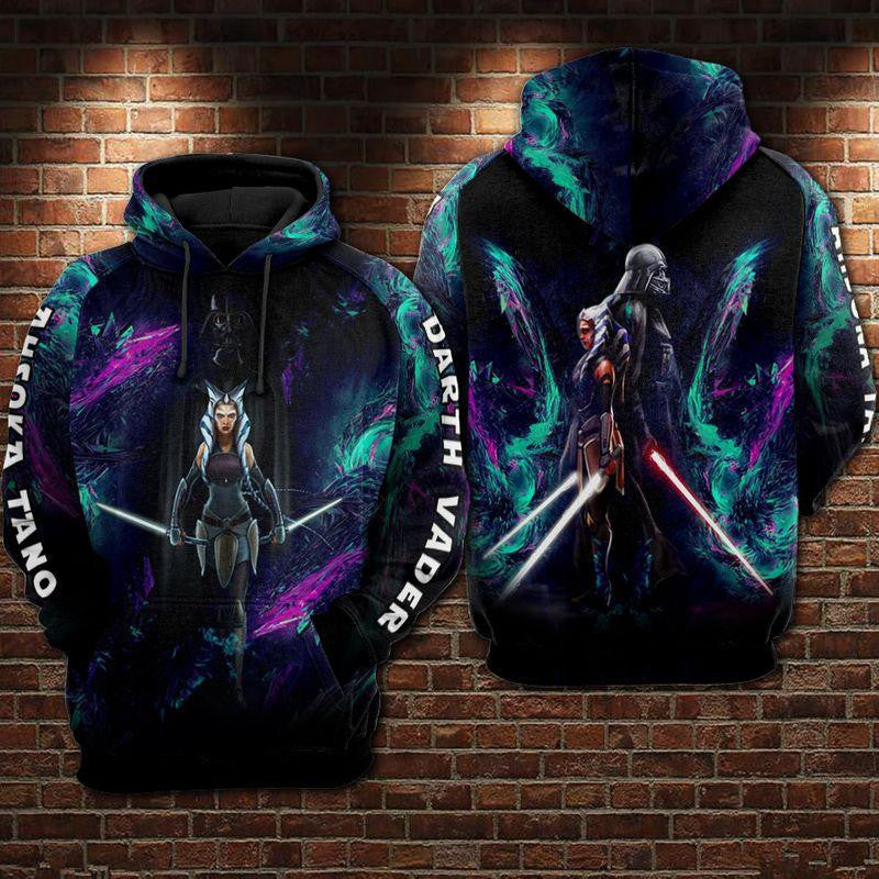Buildercar - Ahsoka Tano And Darth Vader Star Wars Aop Hoodie