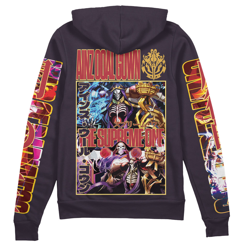 Buildercar - Ainz Ooal Gown Overlord Streetwear Zip Hoodie Jacket