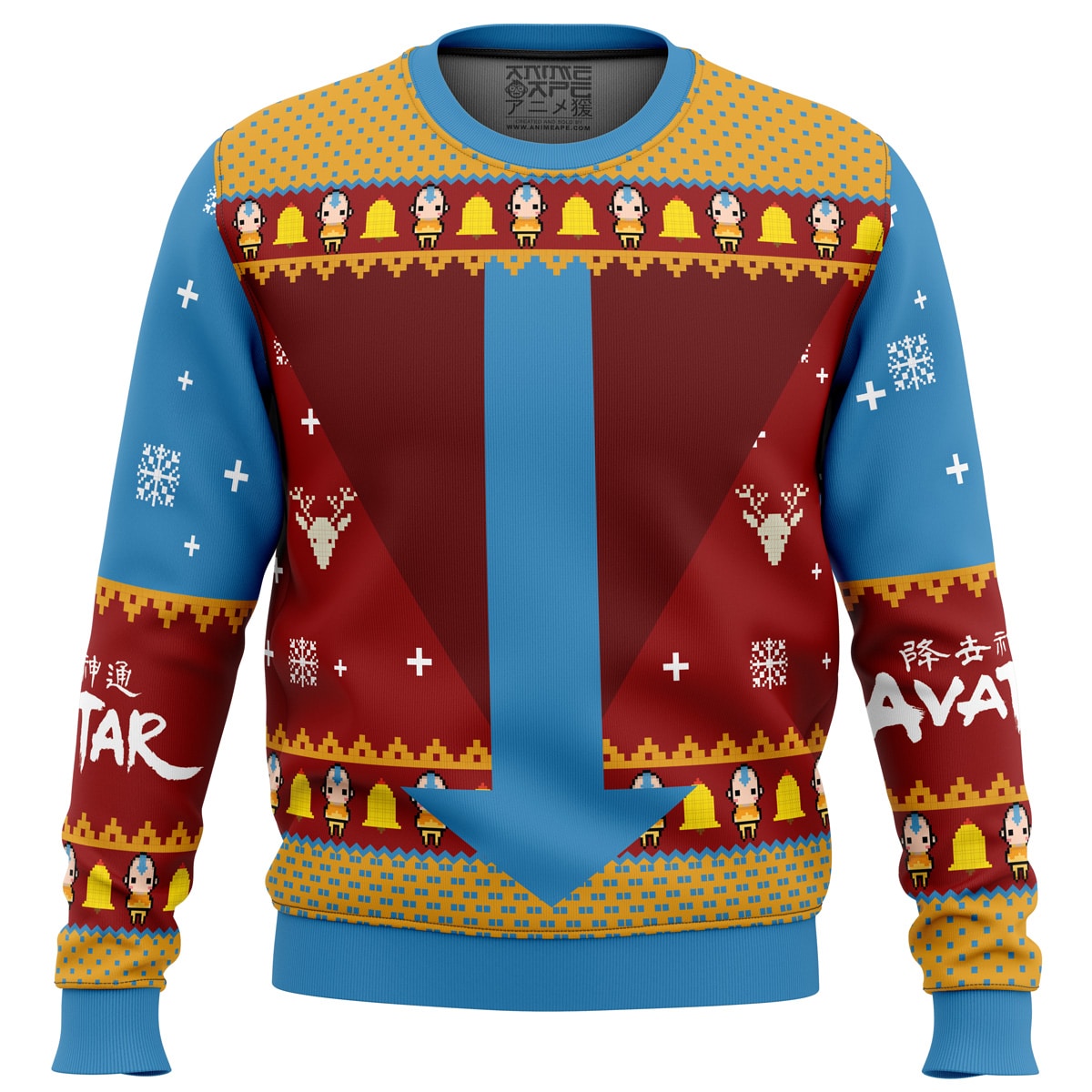 Buildercar - Airbenders Air Nomads Avatar The Last Airbender Ugly Christmas Sweater