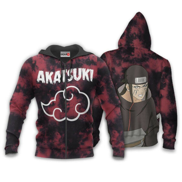 Buildercar - Akatsuki Kyusuke Tie Dye Style Naruto Anime 1k374 Fan Gift Stylist Unisex Cartoon Graphic Outfits Aop 3d Hoodie 142