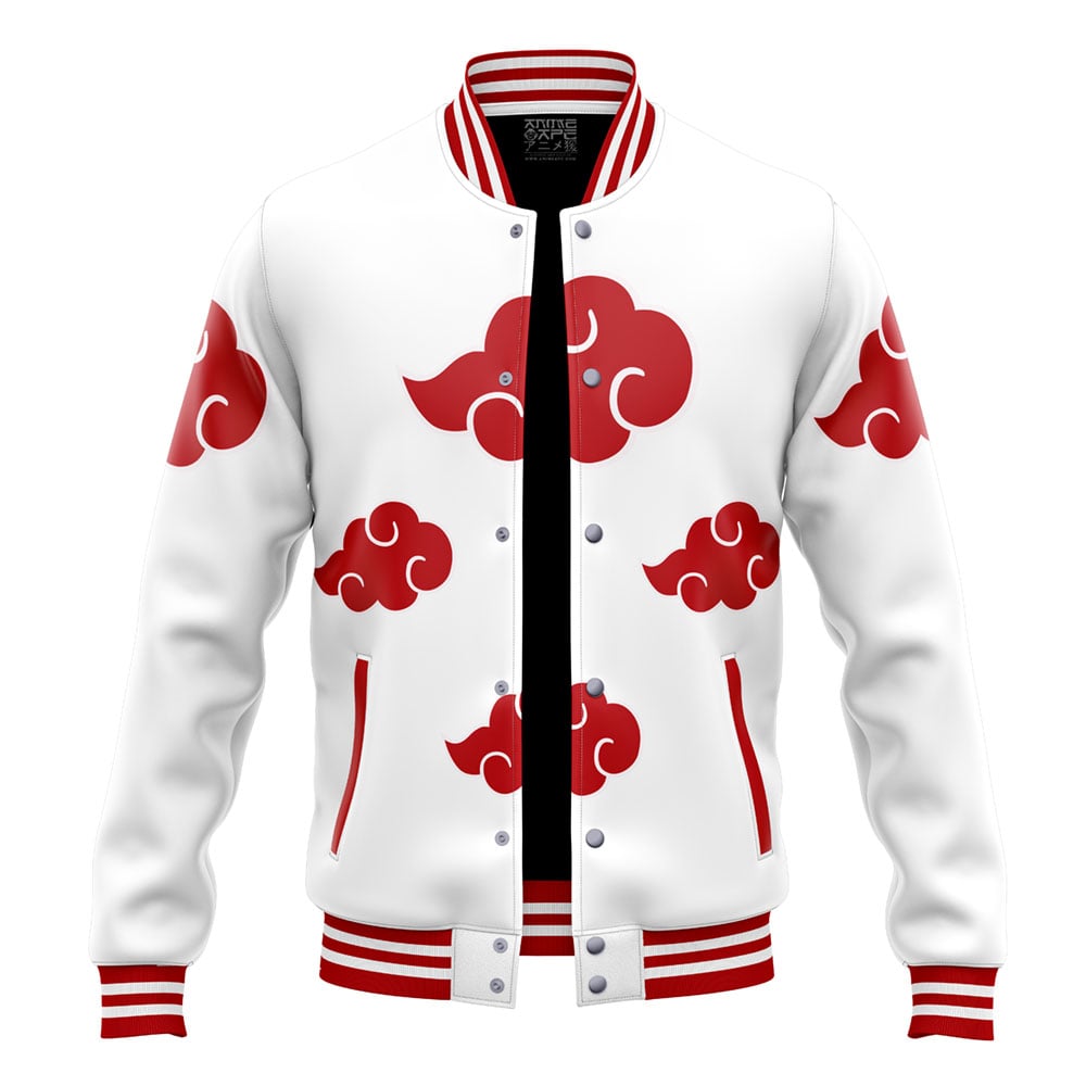 Buildercar - Akatsuki White Pattern V2 Varsity Jacket