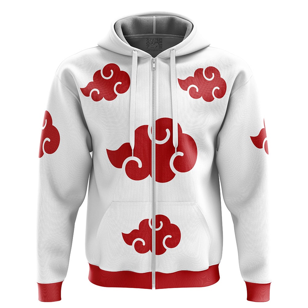 Buildercar - Akatsuki White Zip Hoodie Jacket