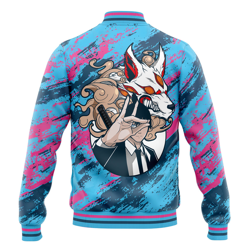 Buildercar - Aki Chainsaw Man Varsity Jacket
