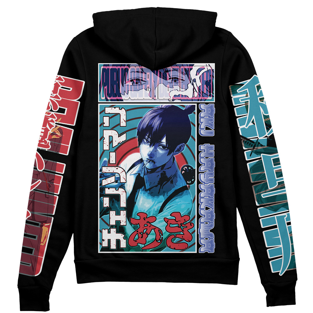 Buildercar - Aki Hayakawa Chainsaw Man Streetwear Zip Hoodie Jacket
