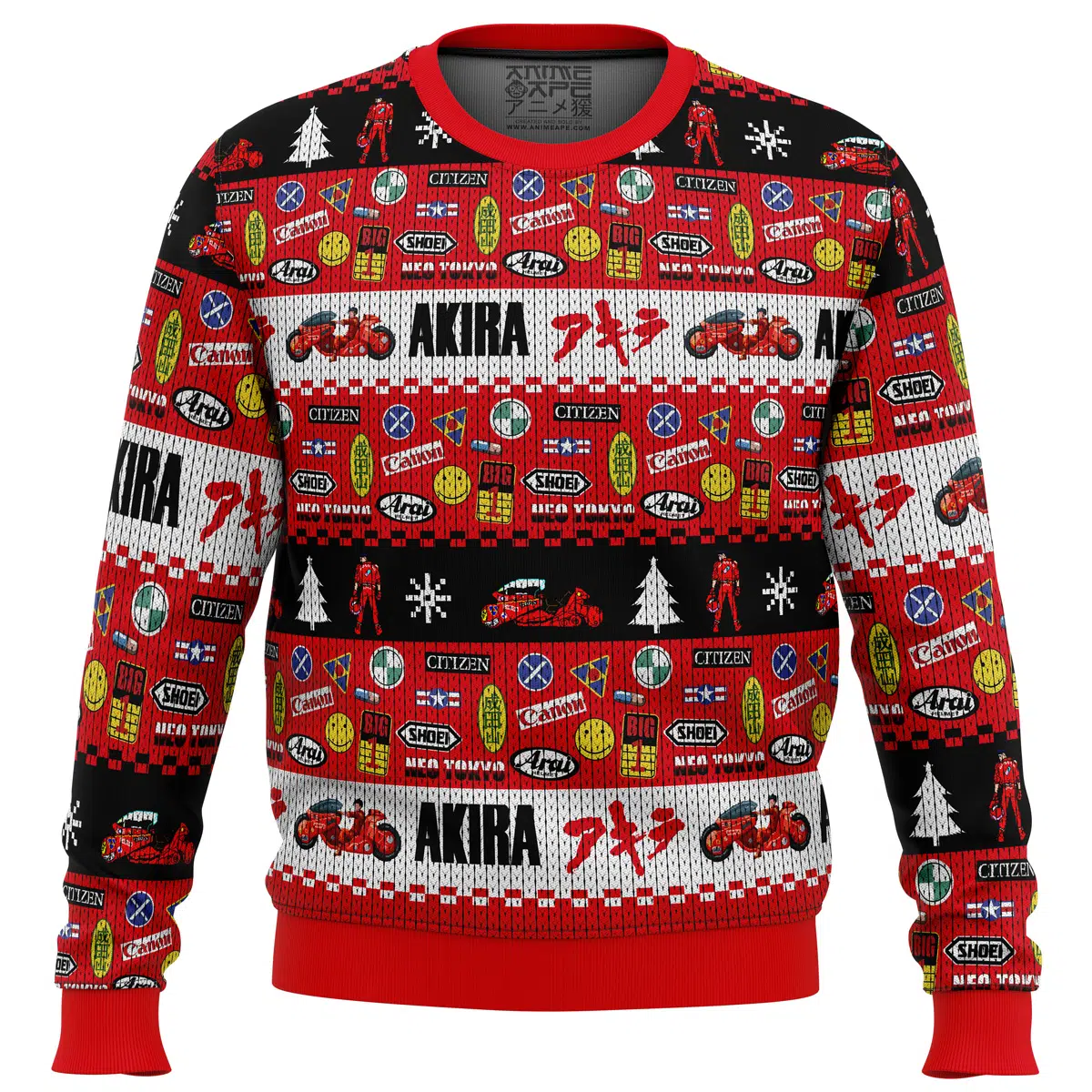 Buildercar - Akira Bike Decals Ugly Christmas Sweater