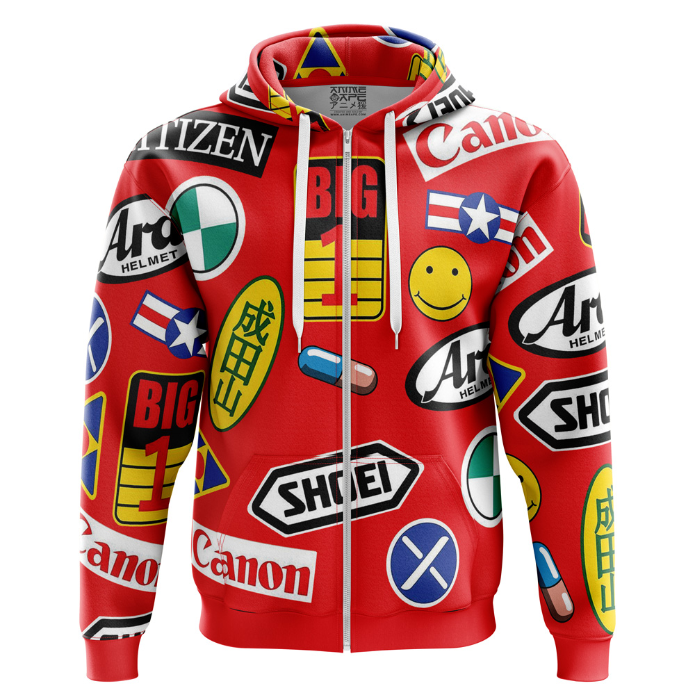 Buildercar - Akira Full Decals Zip Hoodie Jacket