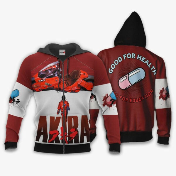 Buildercar - Akira Good For Health Bad For Education Akira Anime 3k41 Fan Gift Stylist Unisex Cartoon 3d Hoodie 768