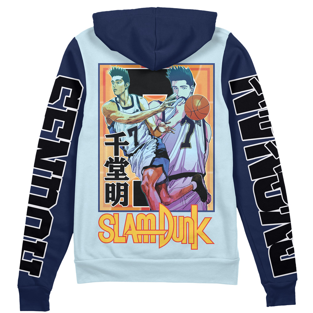 Buildercar - Akira Sendoh Slam Dunk Streetwear Zip Hoodie Jacket