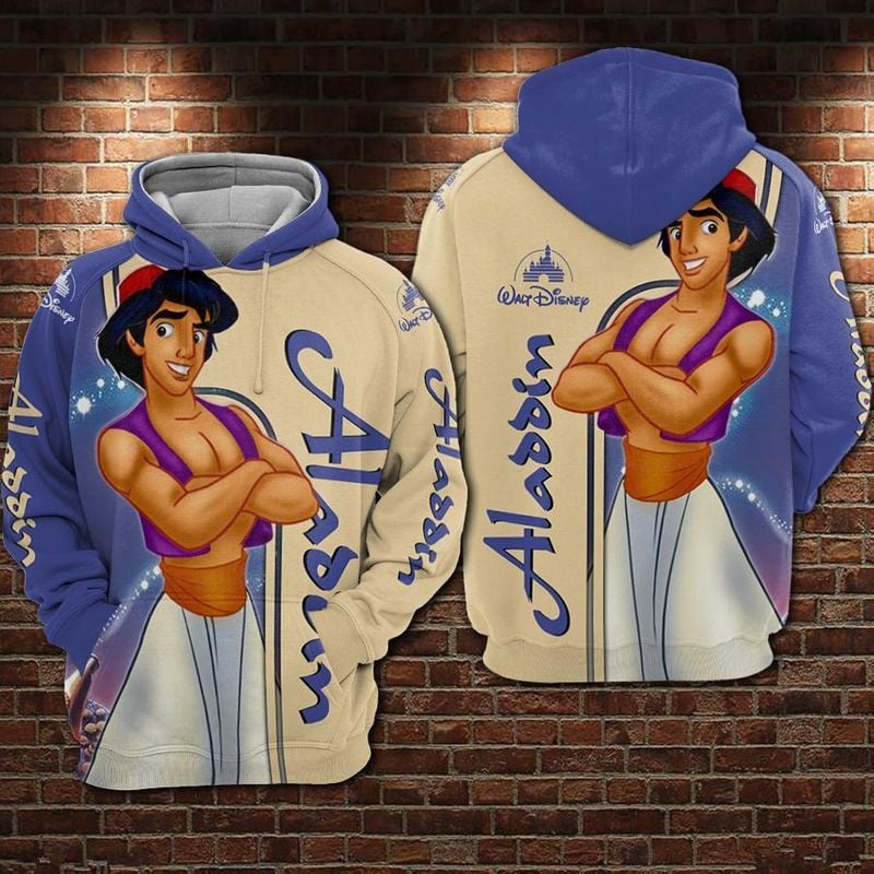 Buildercar - Aladdin Disney Over Print 3d Hoodie