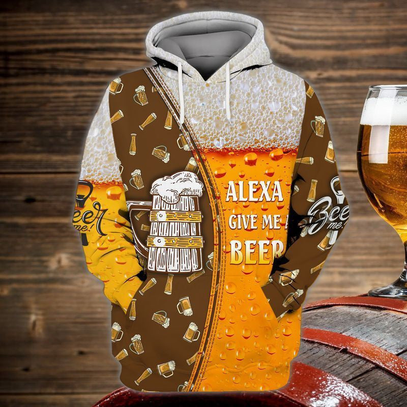 Buildercar - Alexa Give Me A Beer For Men And Women 3d Hoodie