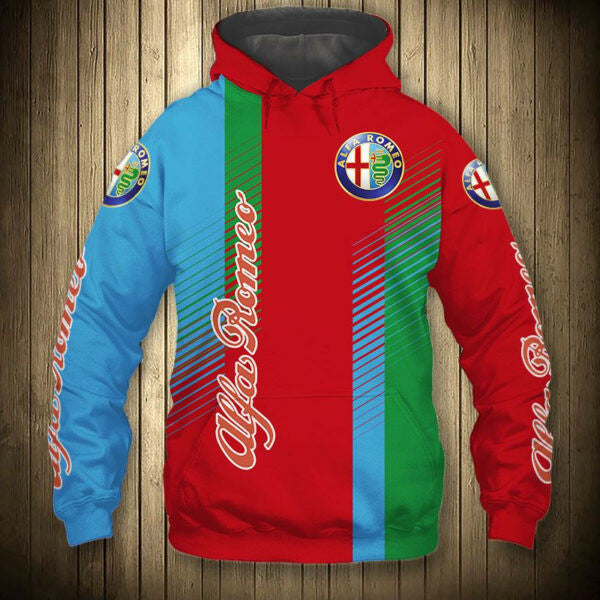 Buildercar - Alfa Romeo Car 6k978 Fan Gift Stylist Unisex Cartoon 3d Hoodie 1430