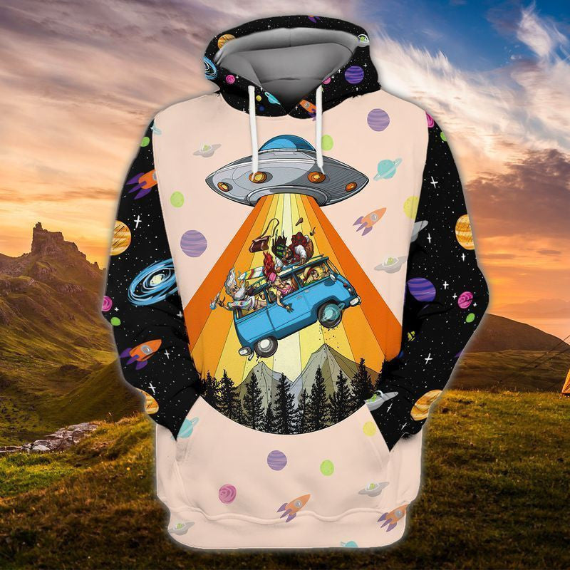 Buildercar - Alien Hippie For Men And Women 3d Hoodie