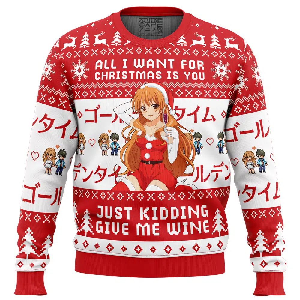 Buildercar - All I Want For Christmas Is You Golden Time Ugly Christmas Sweater