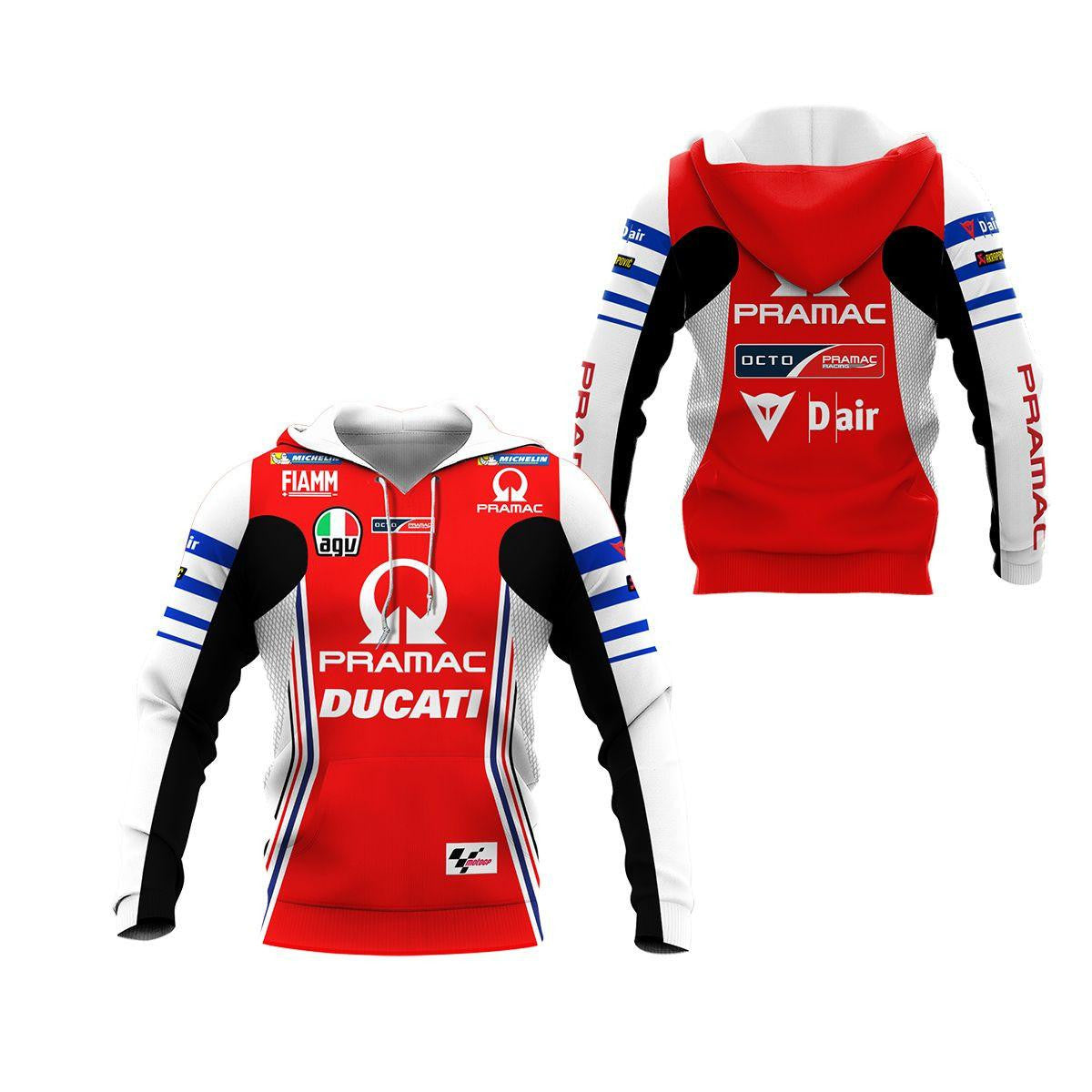 Buildercar - Alma Ducati Racing Team All Over Print Hoodie 419
