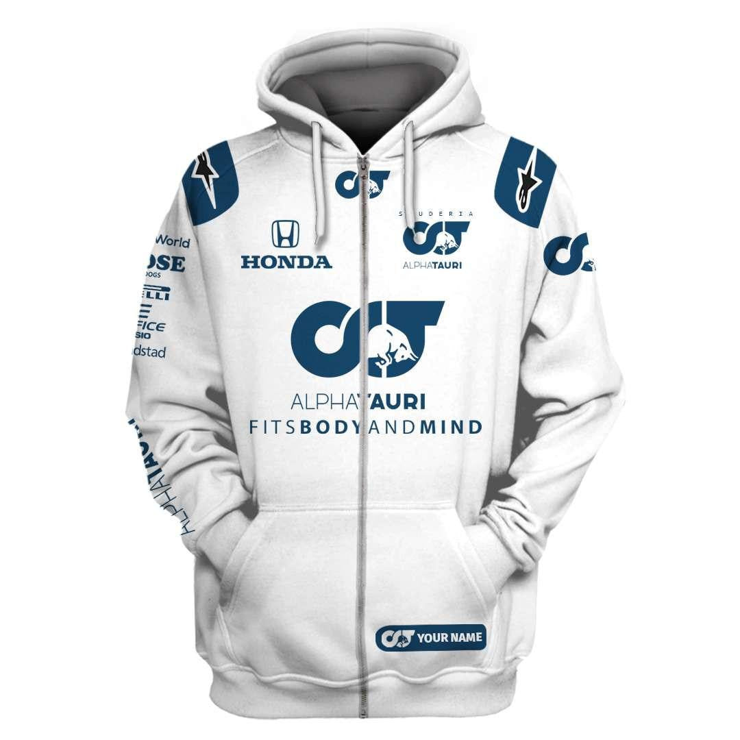Buildercar - Alphatauri Honda F1 Team Custom Name And Number 3d All Over Print Shirt Hoodie