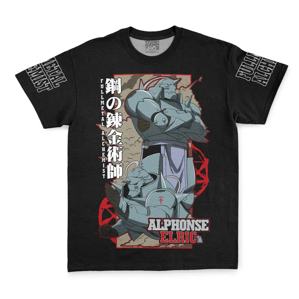 Buildercar - Alphonse Elric The Armored Fullmetal Alchemist Streetwear T-Shirt