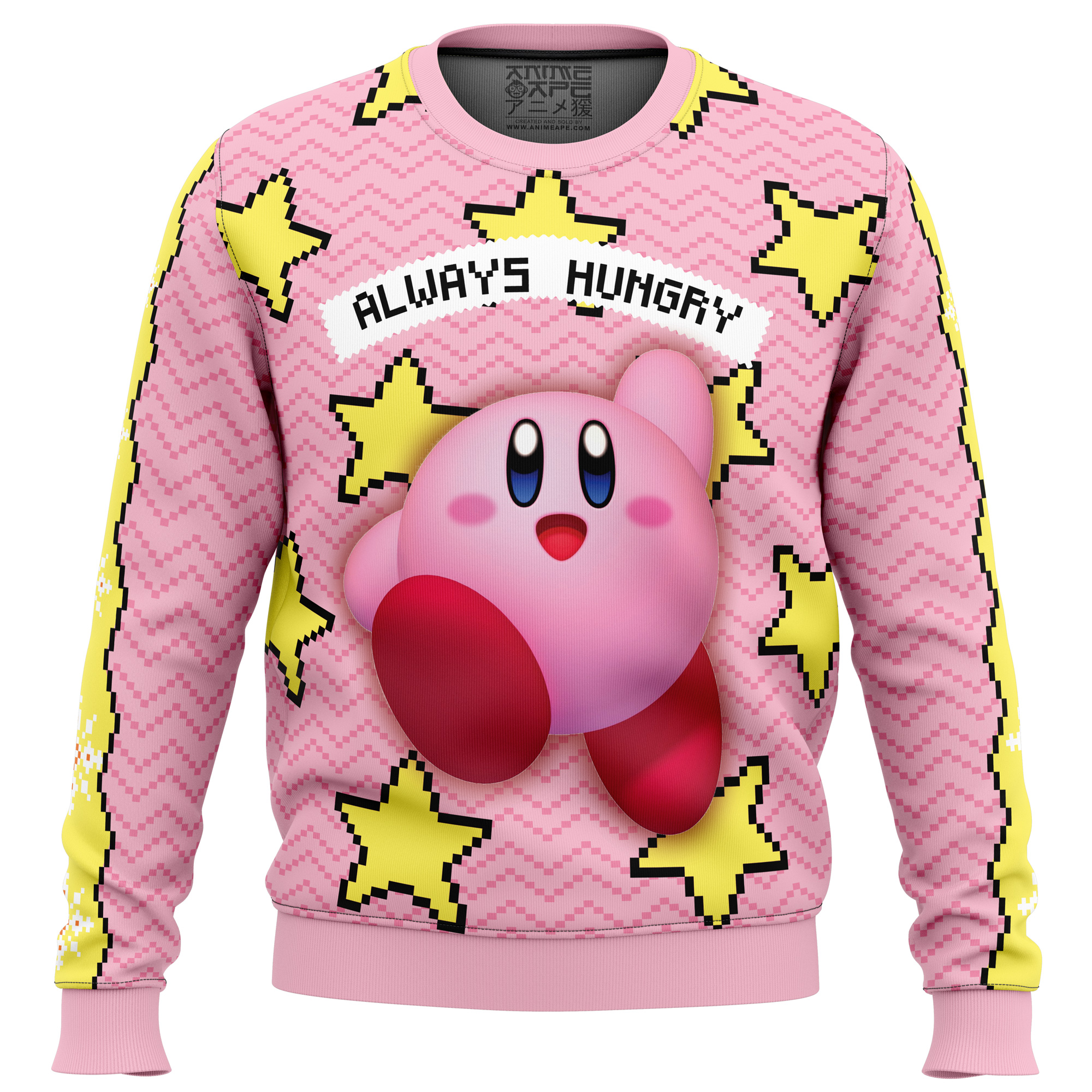 Buildercar - Always Hungry Kirby Ugly Christmas Sweater