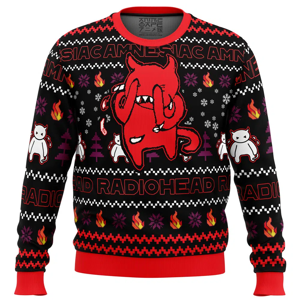 Buildercar - Amnesiac Radiohead Ugly Christmas Sweater