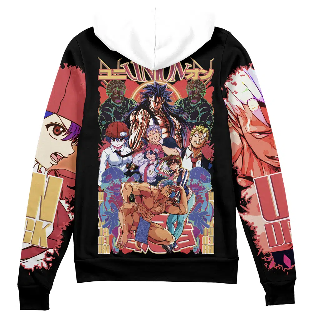 Buildercar - Andy and Fuuko Undead Unluck Streetwear Zip Hoodie Jacket