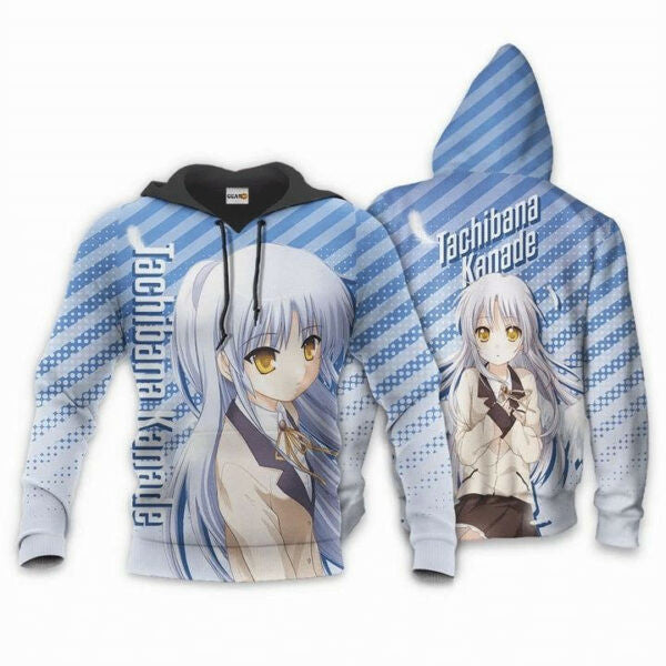 Buildercar - Angel Beats Tachibana Kanade Anime Manga Aop Hoodie, Fleece Jacket 1025