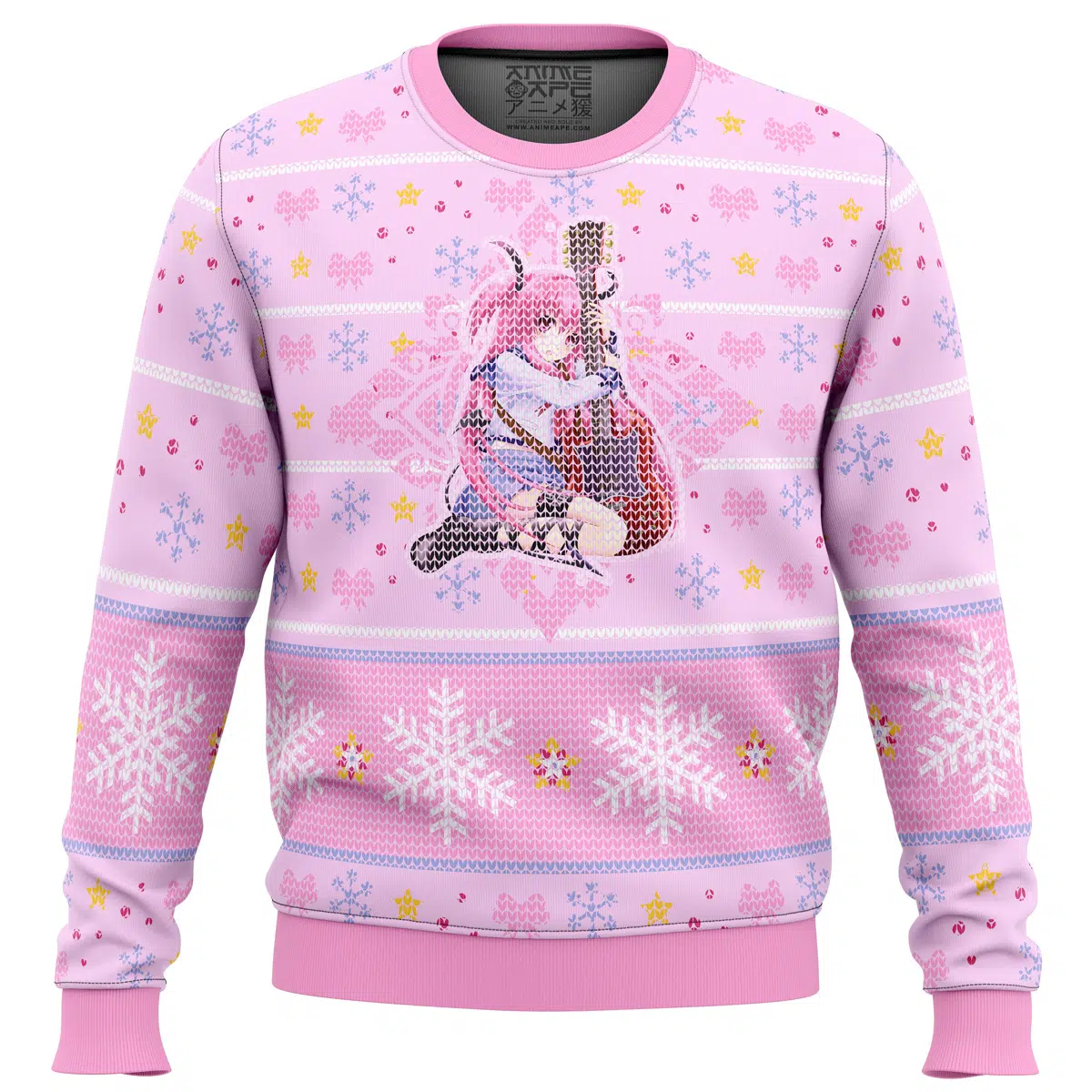 Buildercar - Angel Beats Yui Loves Guitar Ugly Christmas Sweater