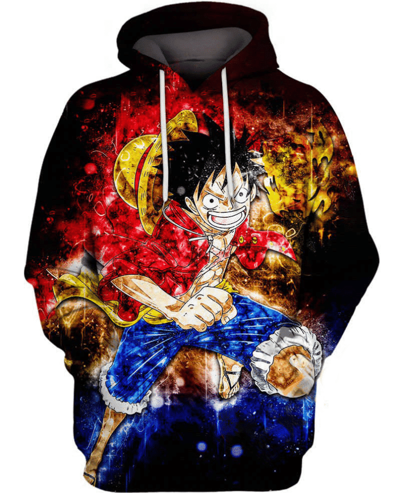 Buildercar - Angry Luffy 3d Hoodie