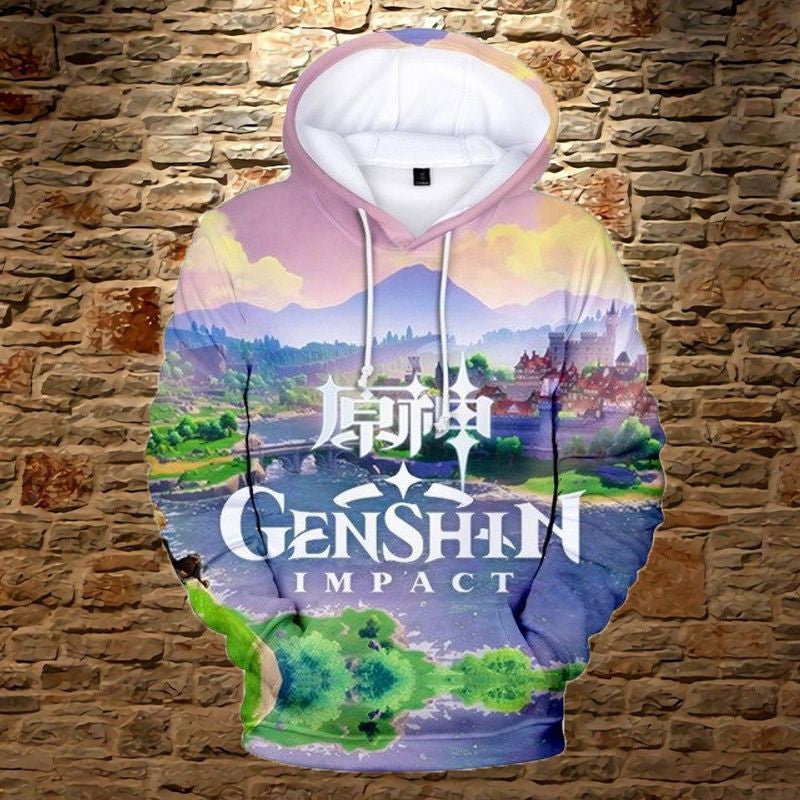 Buildercar - Anime Genshin Impact Over Print 3d Hoodie