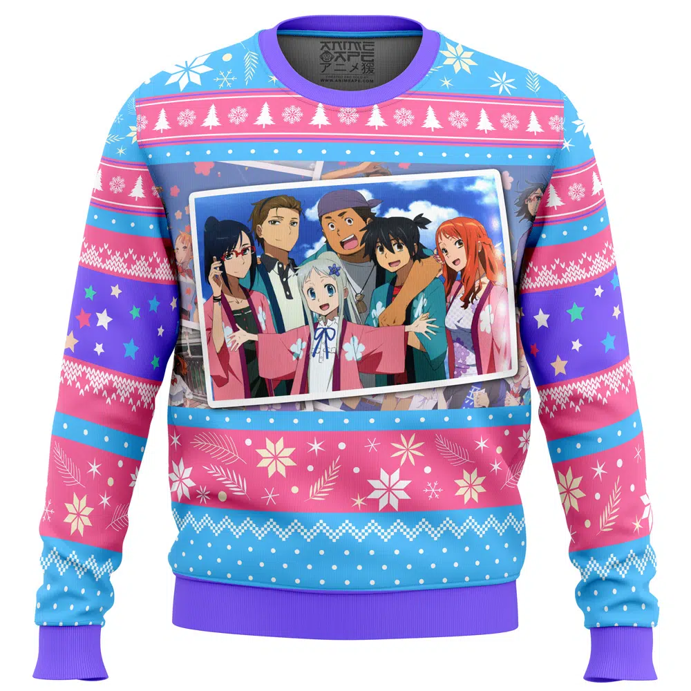 Buildercar - Anohana Anohana The Flower We Saw That Day Ugly Christmas Sweater