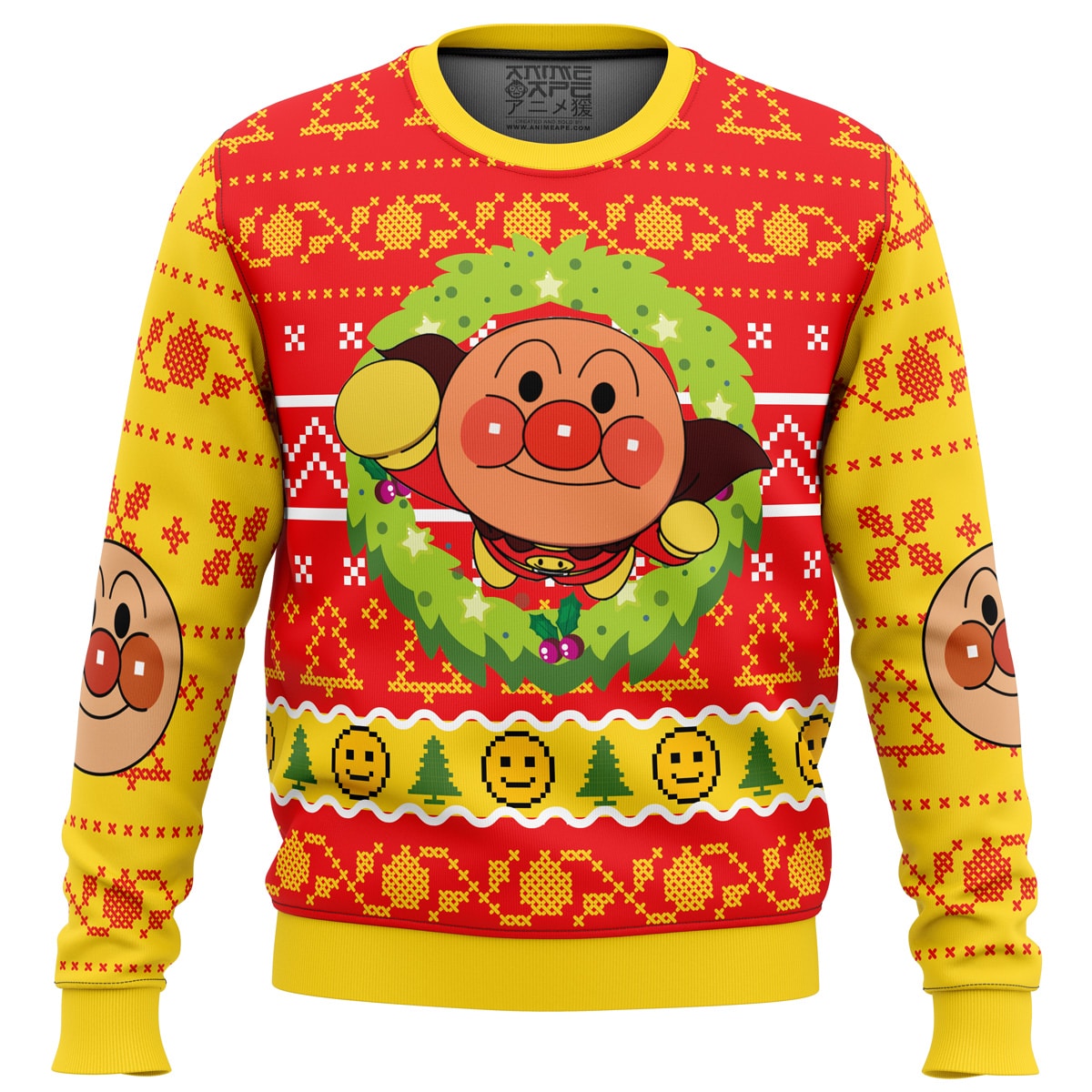 Buildercar - Anpanman Ugly Christmas Sweater