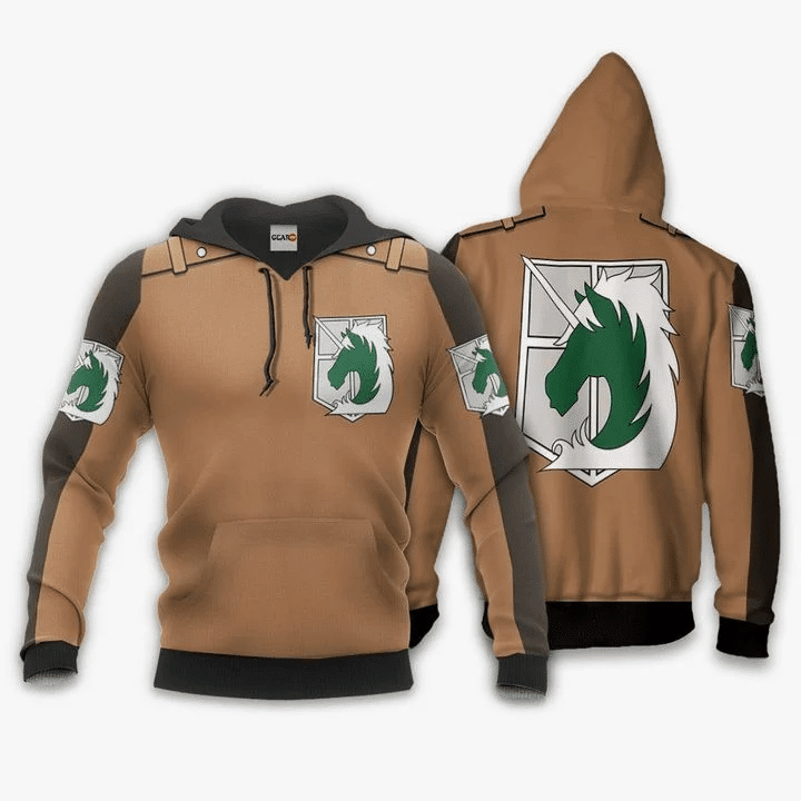 Buildercar - Aot Military Police Attack On Titan Anime Manga For Men And Women 3d Hoodie