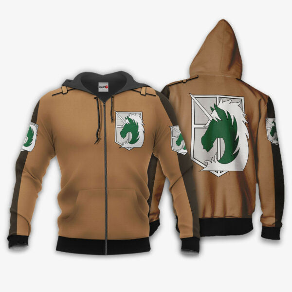Buildercar - Aot Military Police Uniform Attack On Titan Anime 3k217 Fan Gift Stylist Unisex Cartoon 3d Hoodie 971