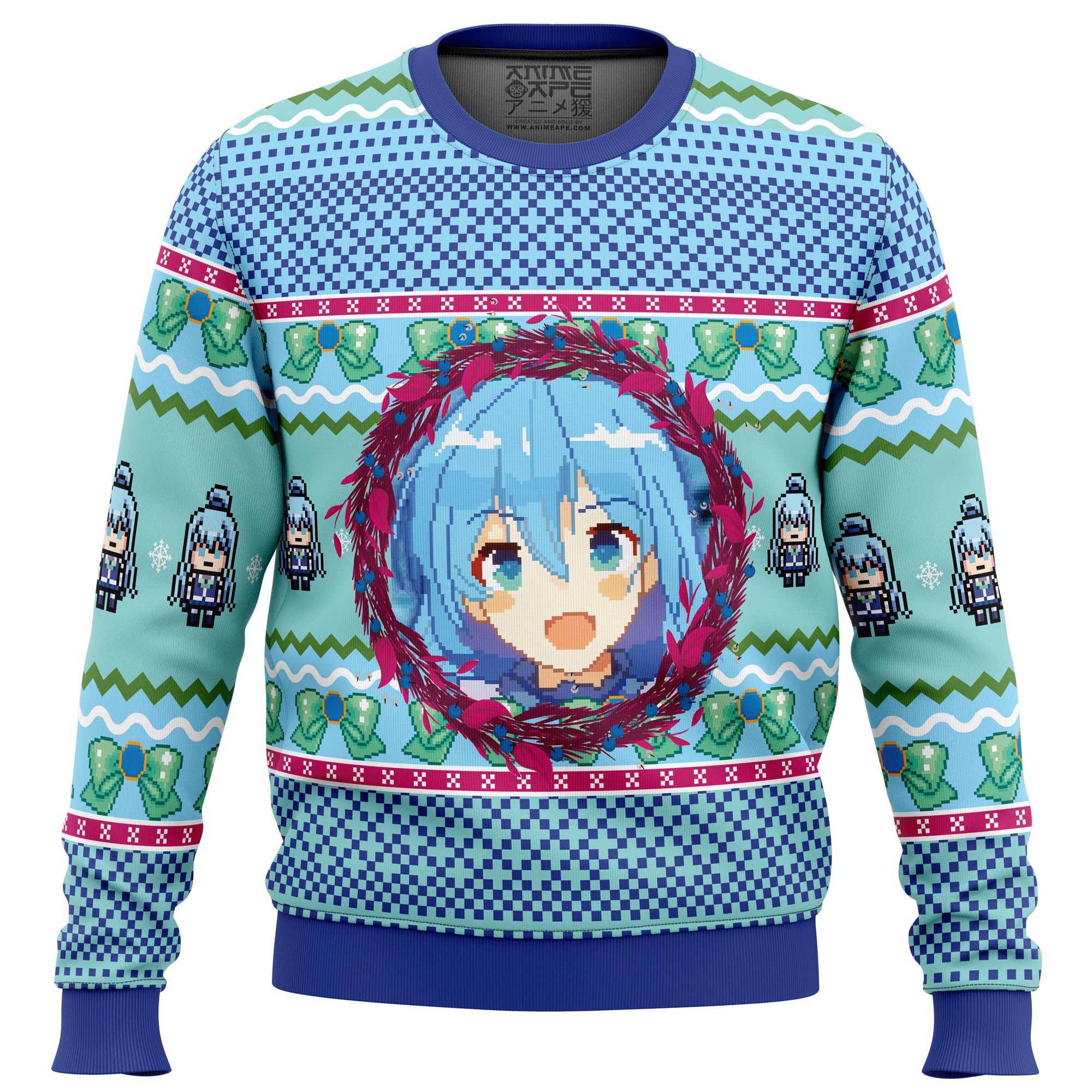 Buildercar - Aqua KonoSuba Ugly Christmas Sweater