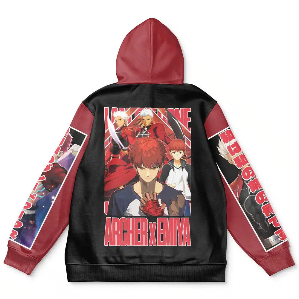 Buildercar - Archer x Emiya Fate Stay Night Unlimited Blade Works Streetwear Hoodie