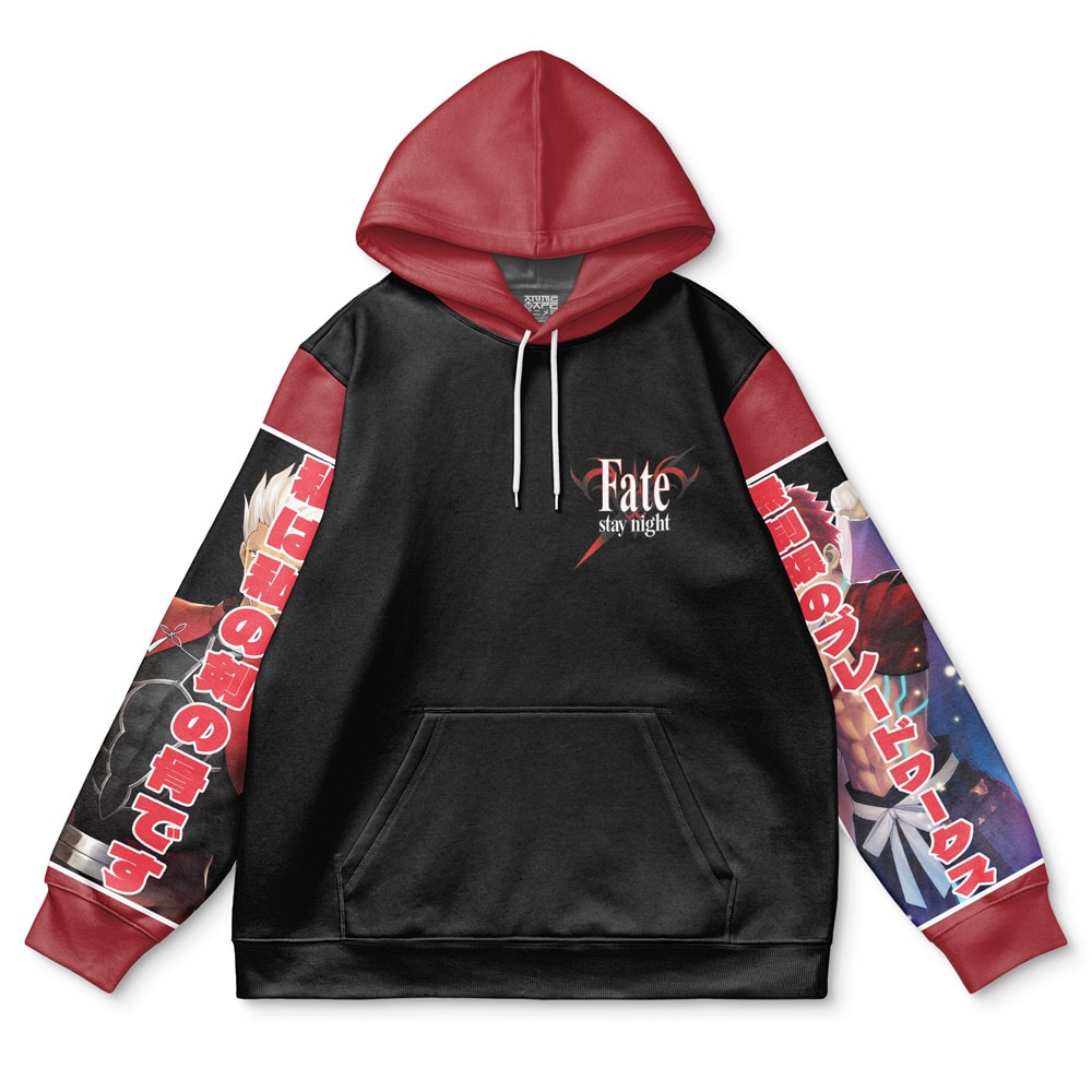 Buildercar - Archer x Emiya Fate Stay Night Unlimited Blade Works Streetwear Hoodie - Image 2