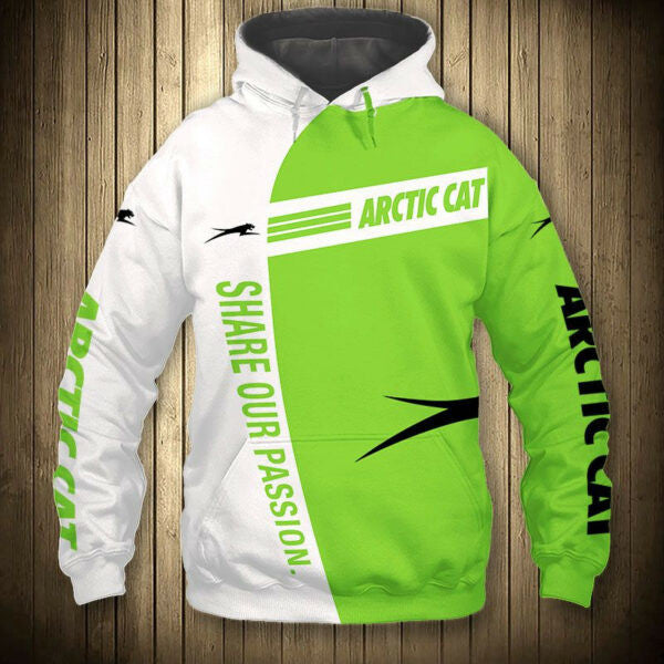 Buildercar - Arctic Cat Share Our Passion 6k986 Fan Gift Stylist Unisex Cartoon 3d Hoodie 867