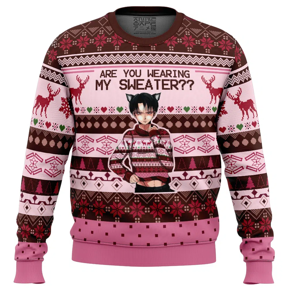 Buildercar - Are You Wearing My Sweater?? Attack on Titan Ugly Christmas Sweaters