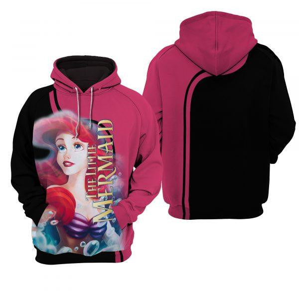Buildercar - Ariel Princess The Little Mermaid Disney Cartoon 2k739 Lover Gift ,ariel Disney All Over Print 3d Hoodie