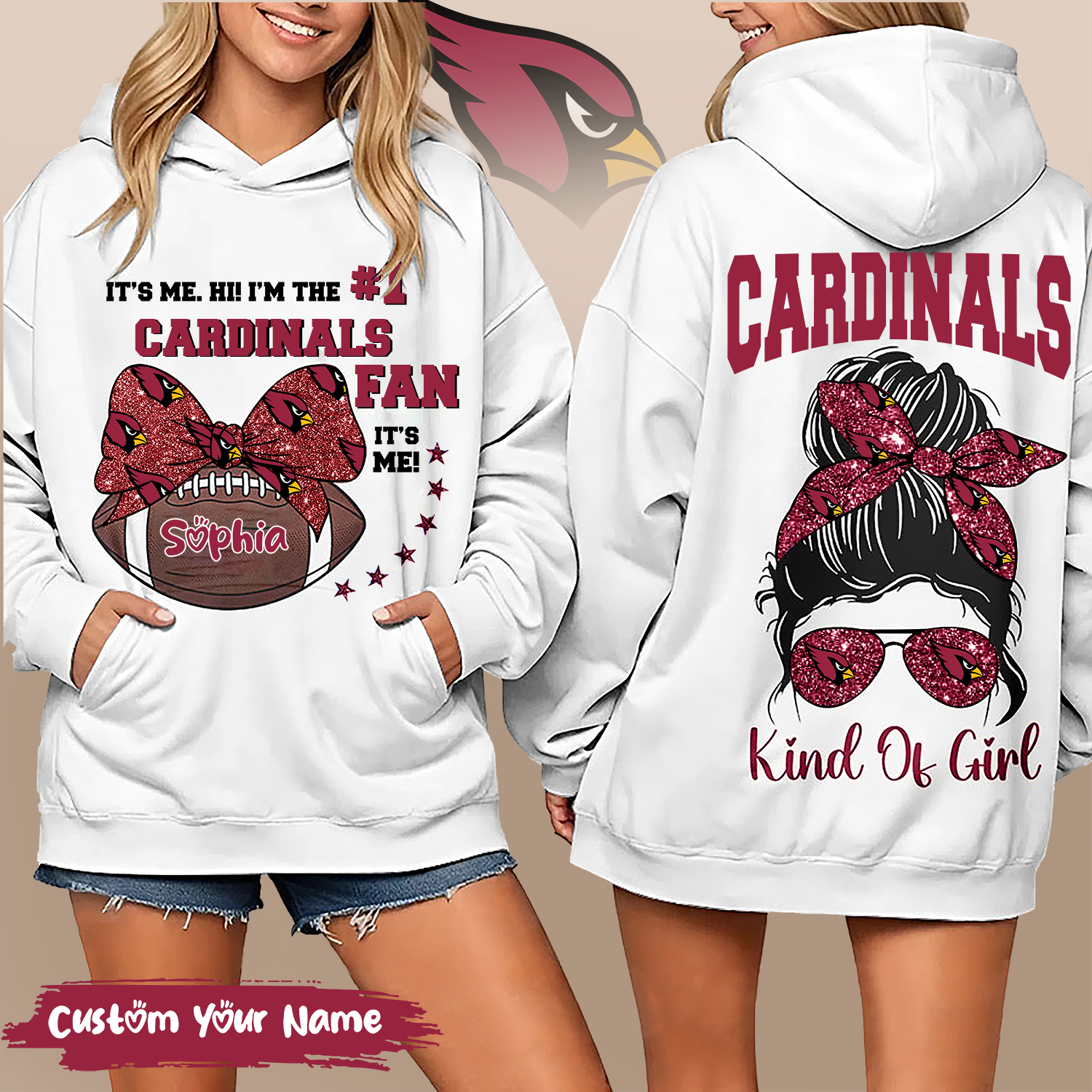 Buildercar - Arizona Cardinals Premium NFL KIndianapolis Colts Of Girl Hoodie