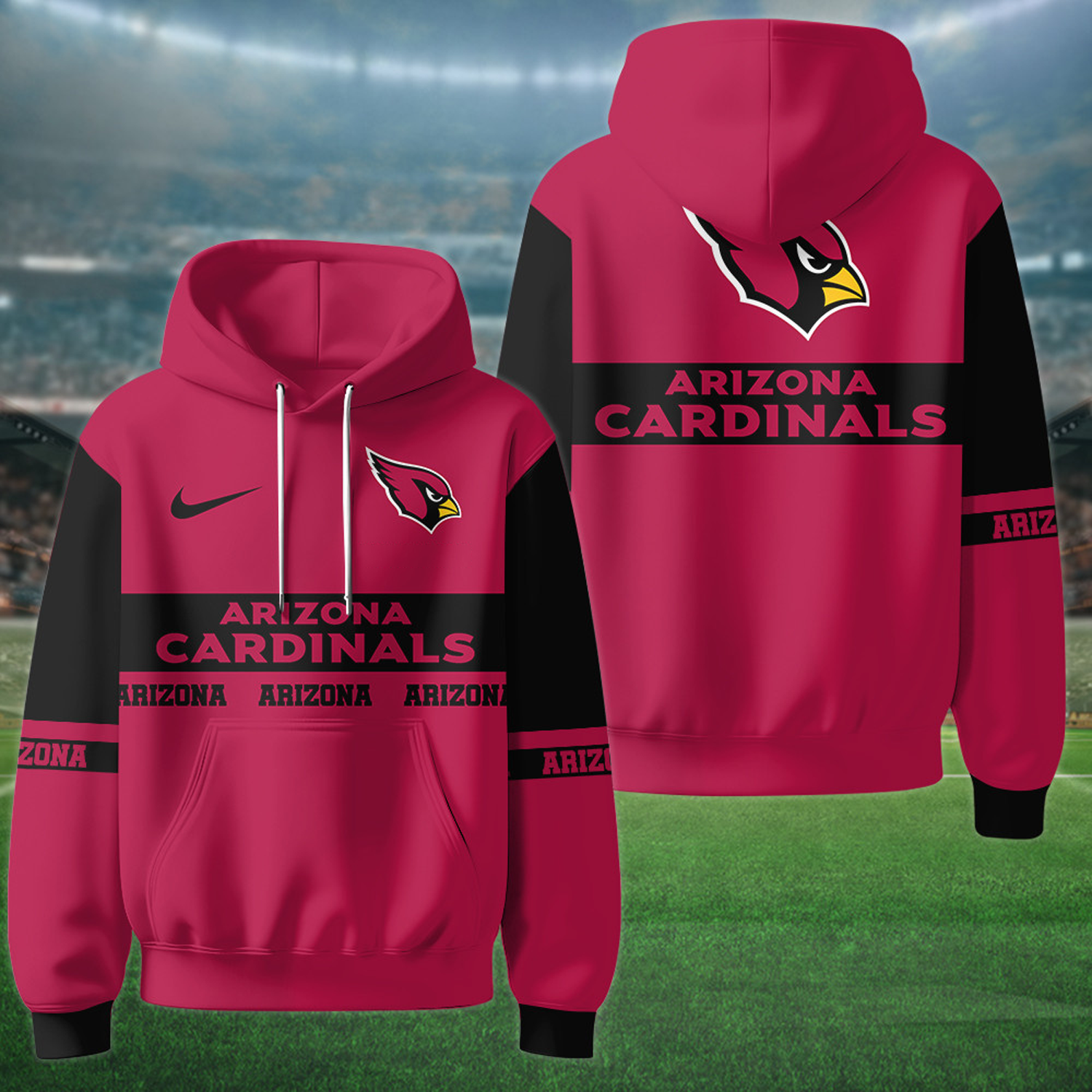 Buildercar - Arizona Cardinals x NFL Special Hoodie Newcastle United Style Personalized Gifts For Fan