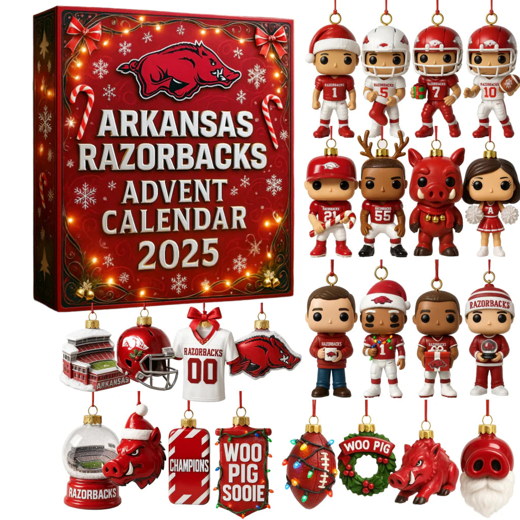 Buildercar - Arkansas Razorbacks Advent Calendar 2025 -2D Acrylic