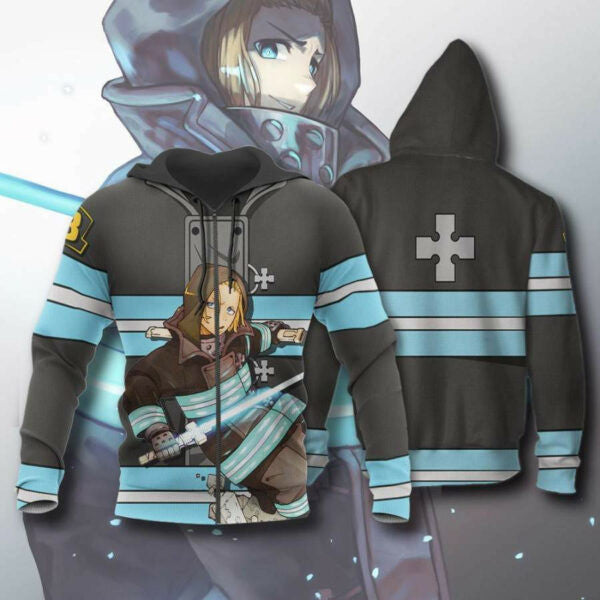 Buildercar - Arthur Boyle Fire Force Anime 2k947 Fan Gift Stylist Unisex Cartoon 3d Hoodie 1429