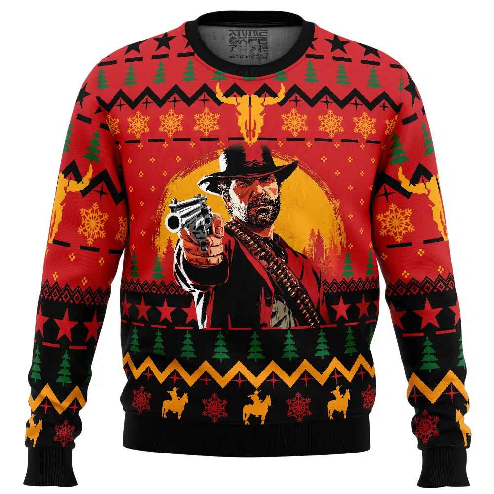 Buildercar - Arthur Morgan Red Dead Redemption Ugly Christmas Sweater