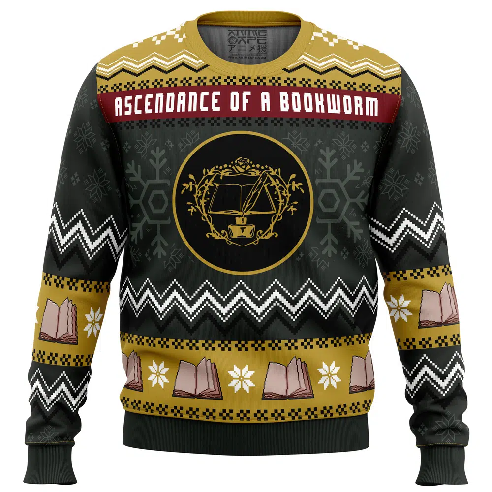 Buildercar - Ascendance Of A Bookworm Ugly Christmas Sweater