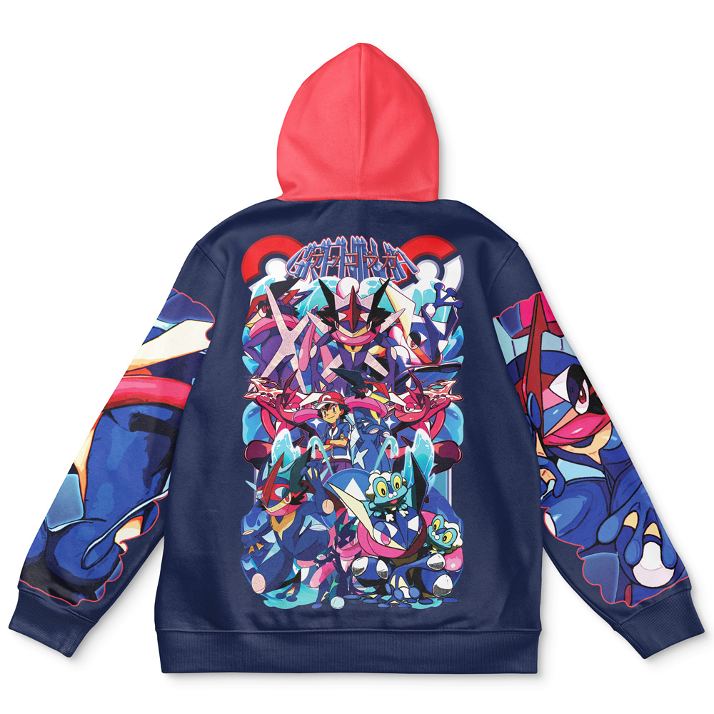 Buildercar - Ash-Greninja V2 Pokemon Streetwear Hoodie