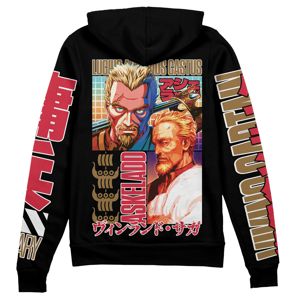 Buildercar - Askeladd Vinland Saga Streetwear Zip Hoodie Jacket